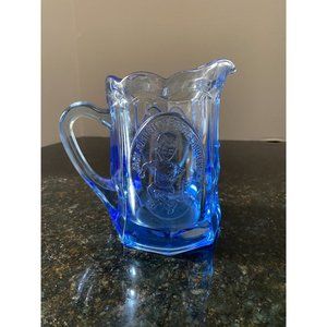Tiara 6" Blue Nursery Rhyme Pitcher, Vintage